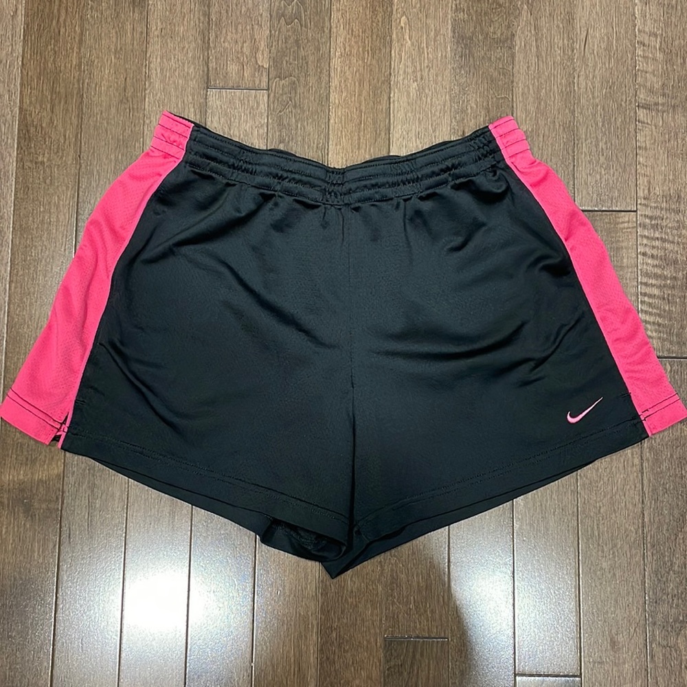 Nike Retro Black & Pink Athletic Shorts